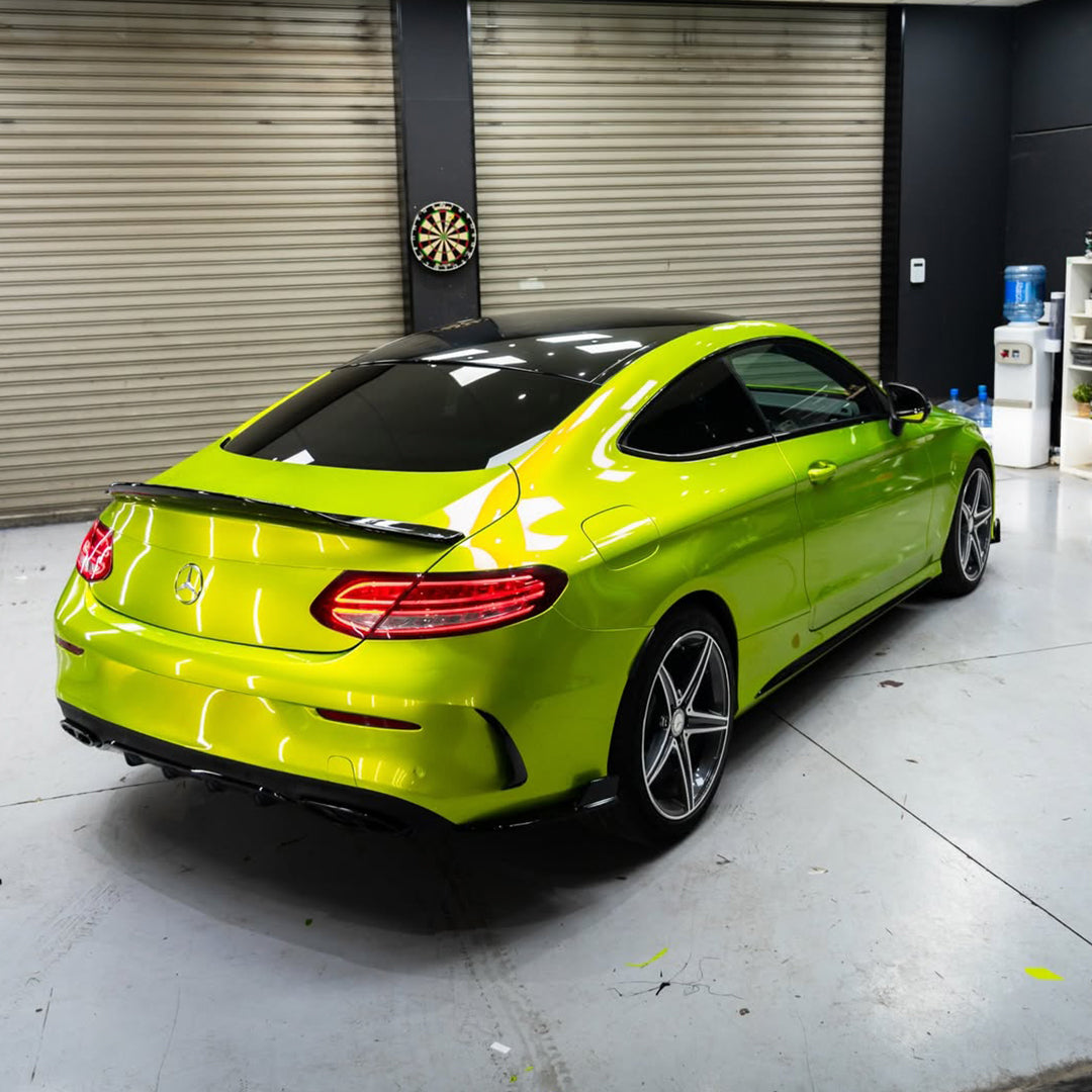 Gloss Austin Lime Yellow Vinyl Wrap