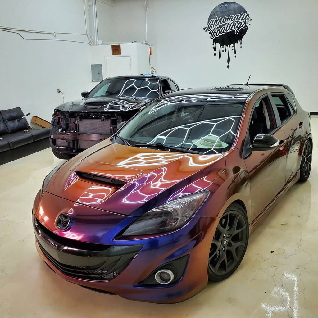 Gloss Blue Shift Purple Vinyl Wrap