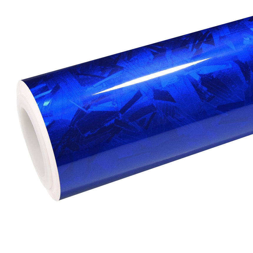 Gloss Carbon Fiber Blue Vinyl Wrap