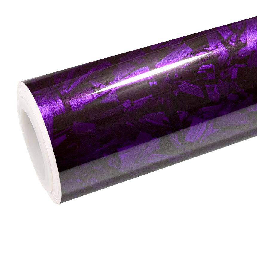 Gloss Carbon Fiber Purple Vinyl Wrap