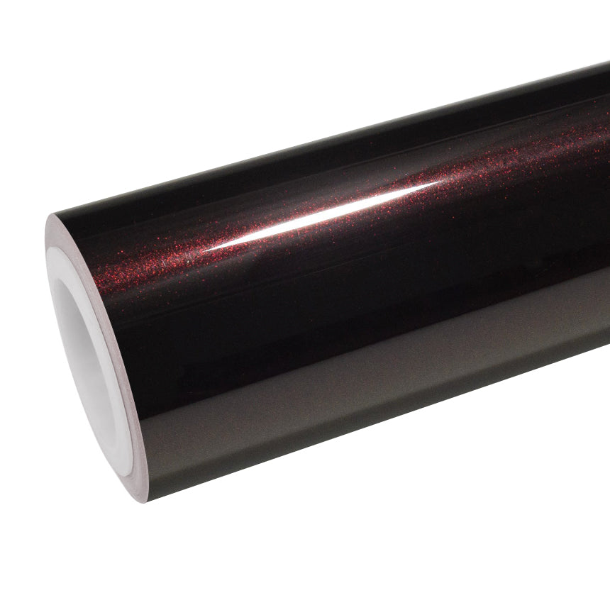 Gloss Drift Black Red Vinyl Wrap main product view