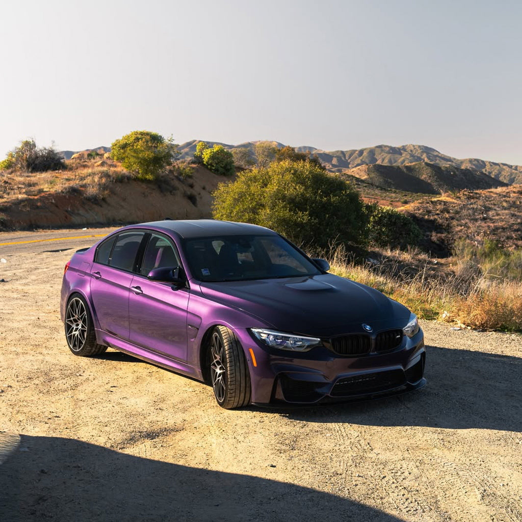 Gloss Metallic Black Purple PPF