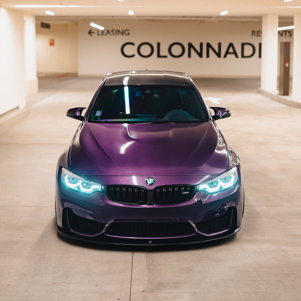 Gloss Metallic Black Purple PPF