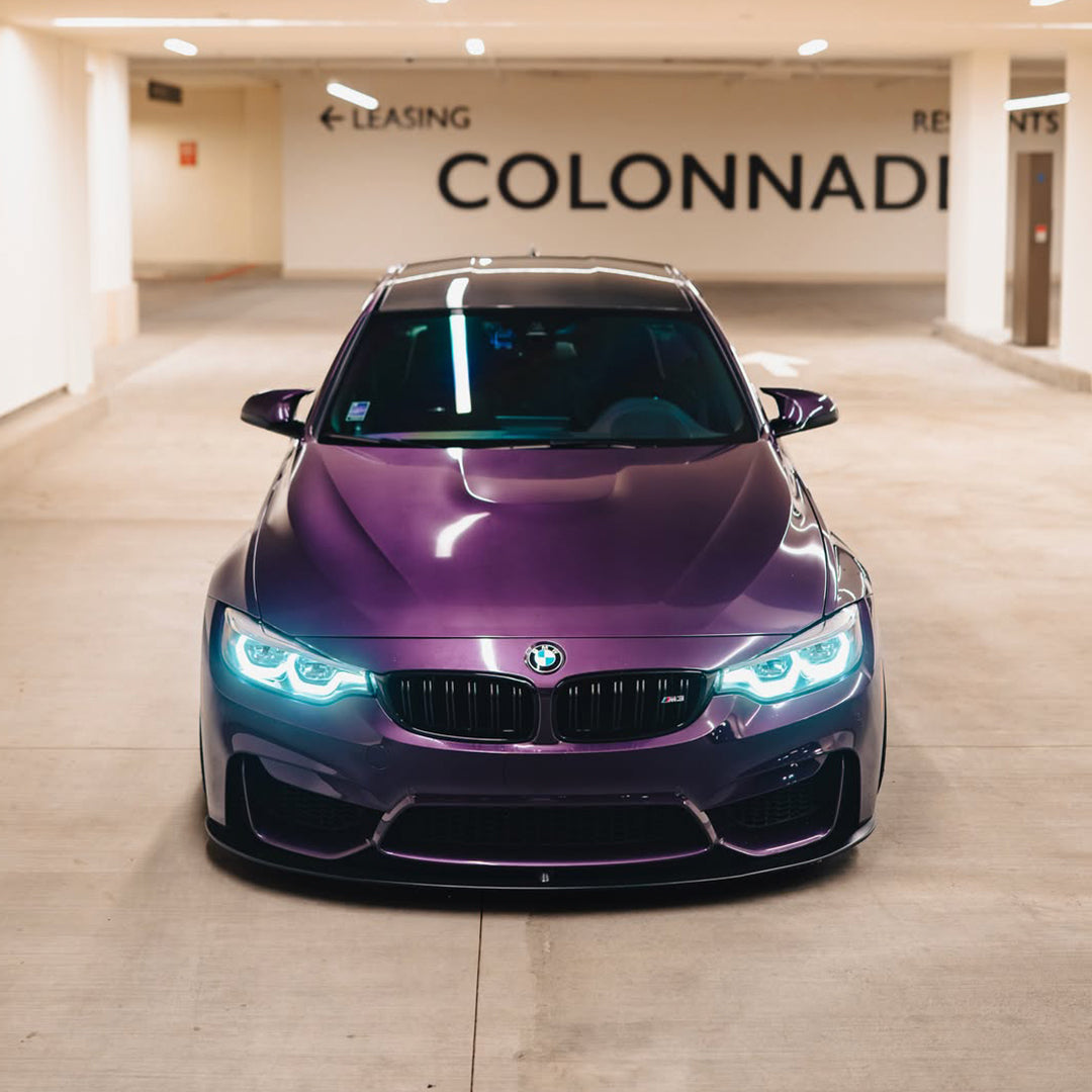 Gloss Metallic Black Purple PPF
