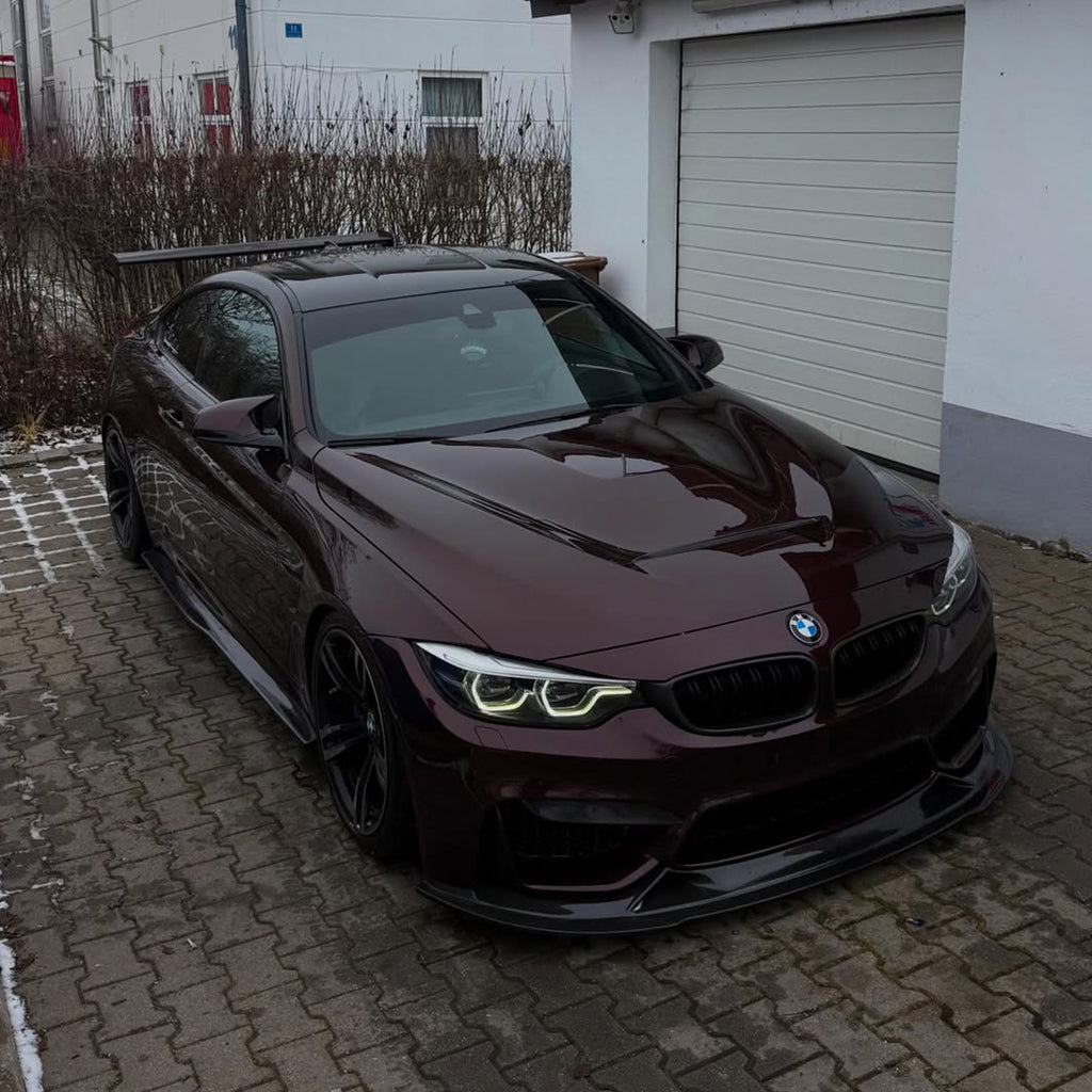 Gloss Metallic Black Rose Vinyl Wrap