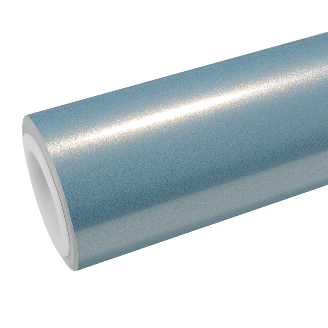 Gloss Metallic Crystal Blue Vinyl Wrap