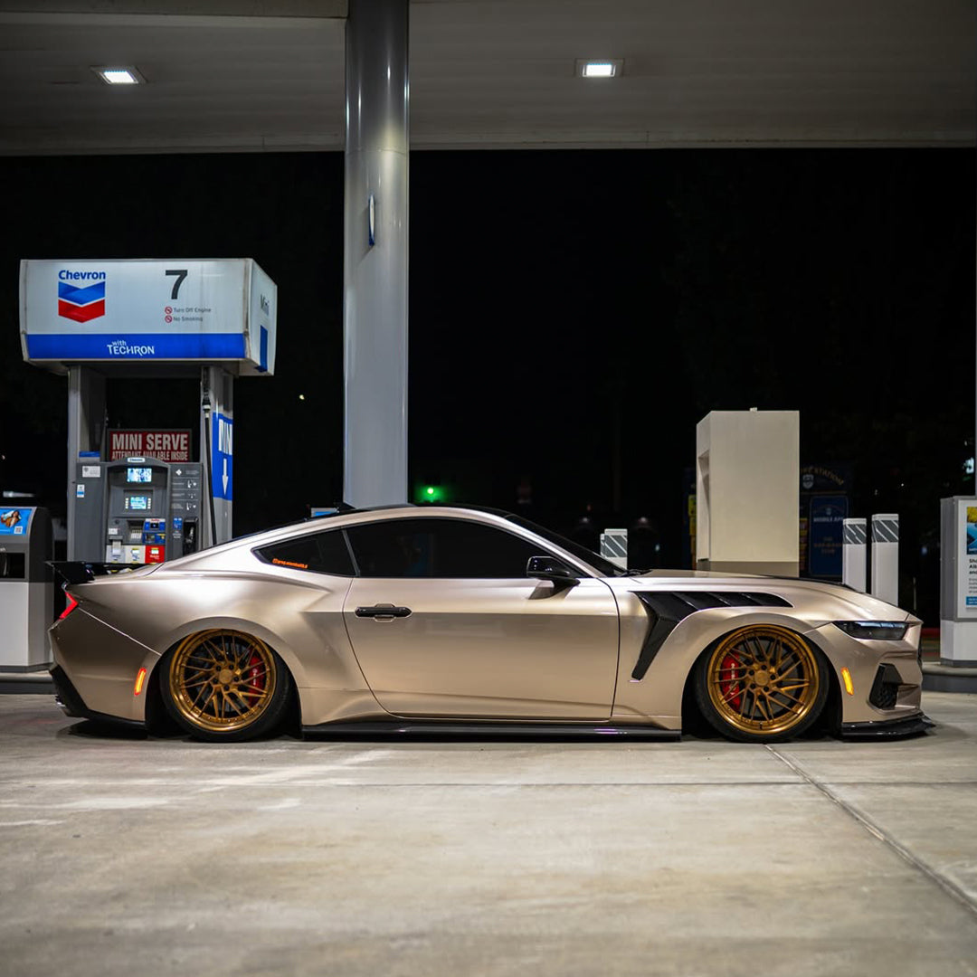 Gloss Metallic Deep Champagne Gold Vinyl Wrap