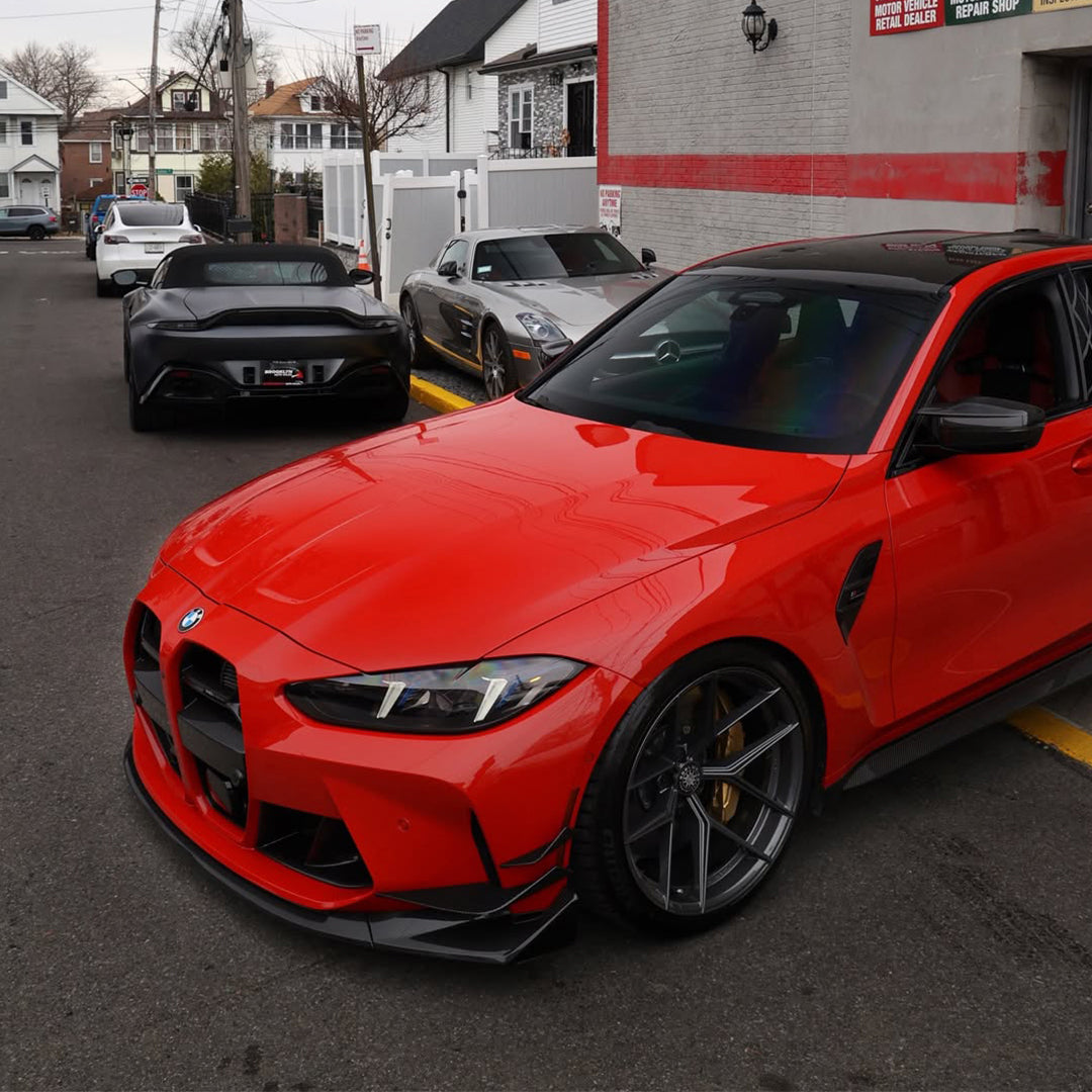 Gloss Metallic Dragon Fire Red Vinyl Wrap