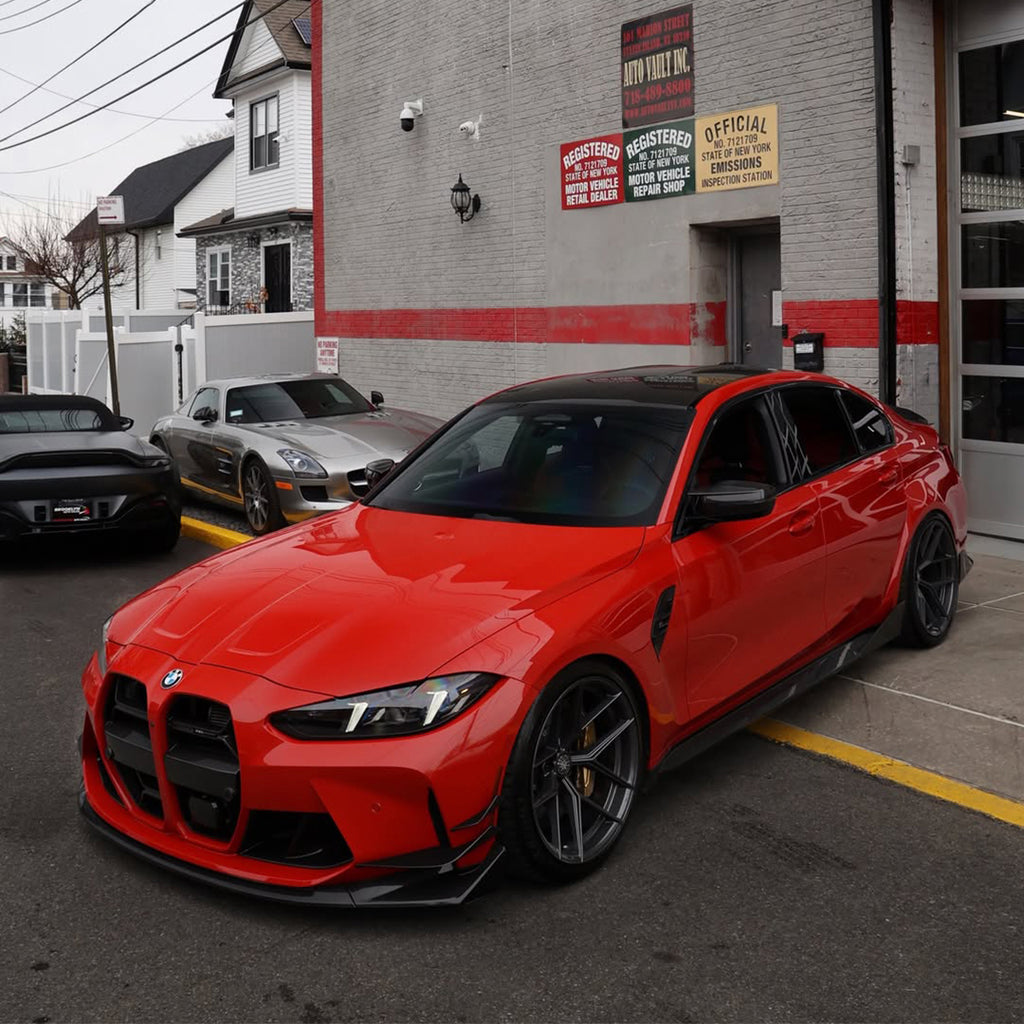 Gloss Metallic Dragon Fire Red Vinyl Wrap