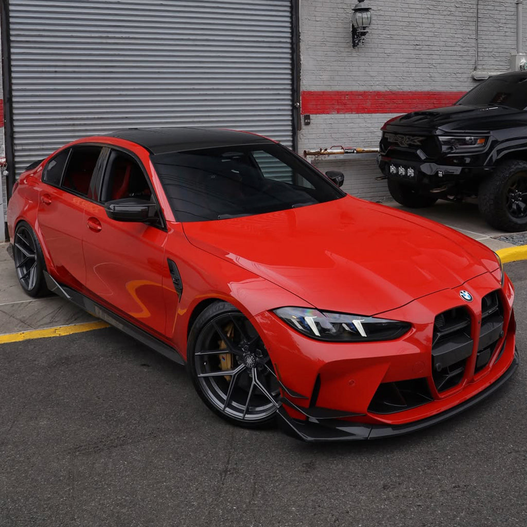 Gloss Metallic Dragon Fire Red Vinyl Wrap