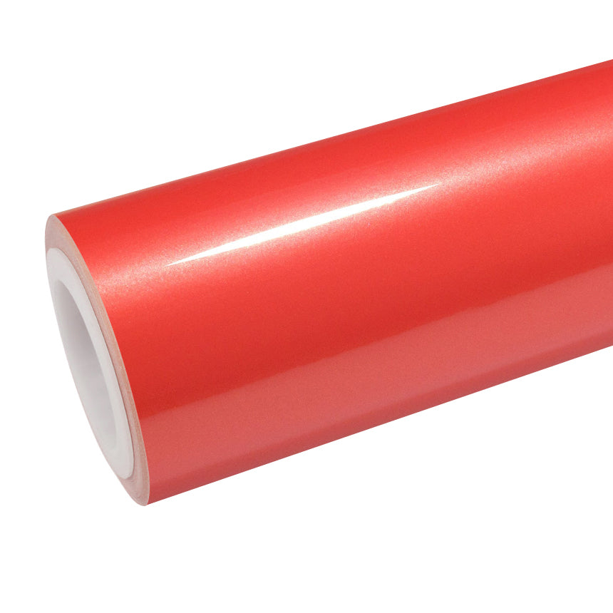 Gloss Metallic Dragon Fire Red Vinyl Wrap main product view