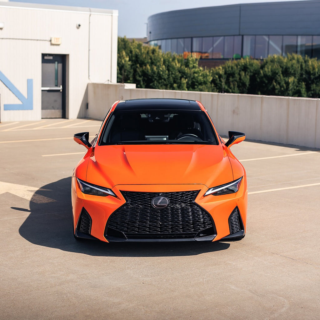 Gloss Metallic Flame Orange Vinyl Wrap