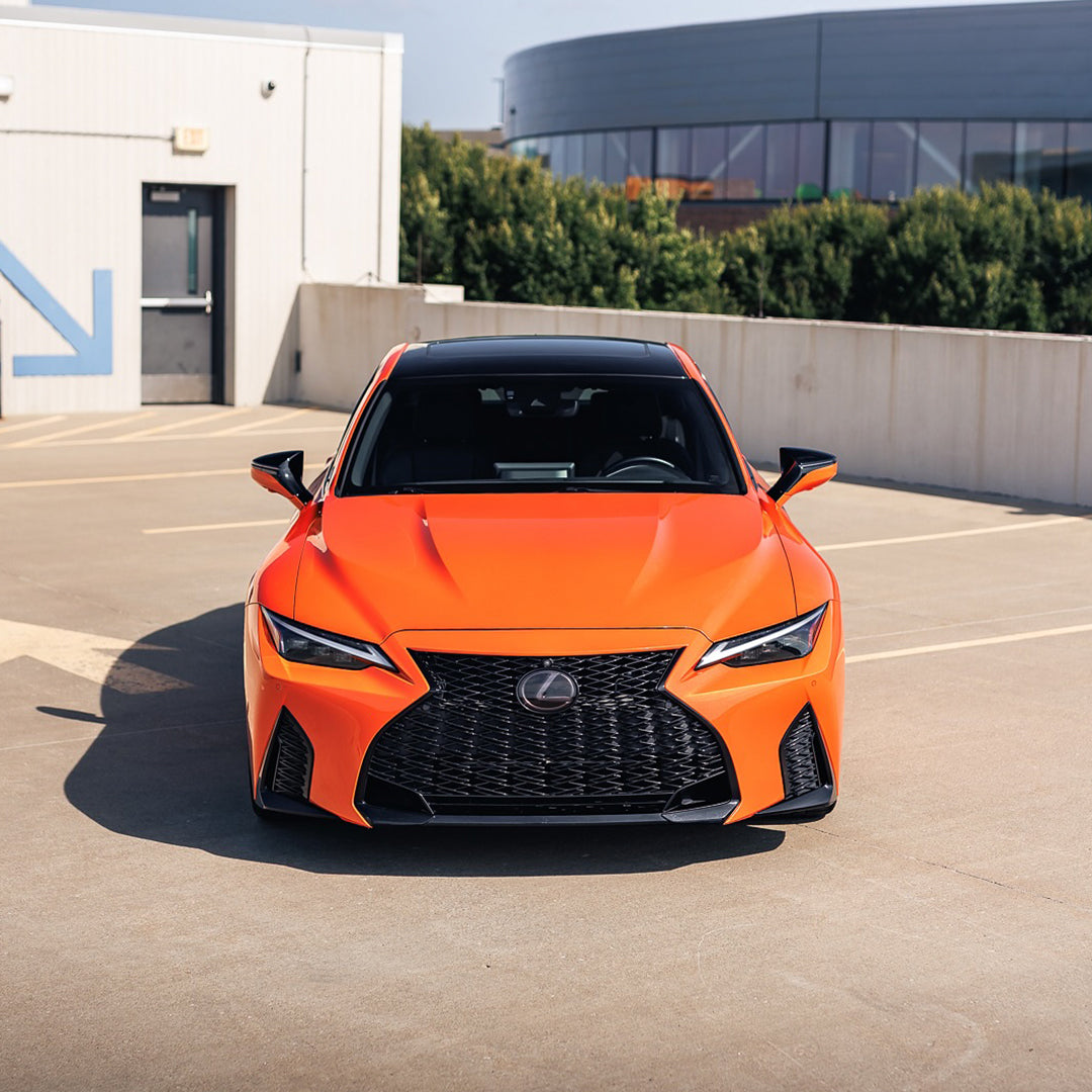 Gloss Metallic Flame Orange Vinyl Wrap