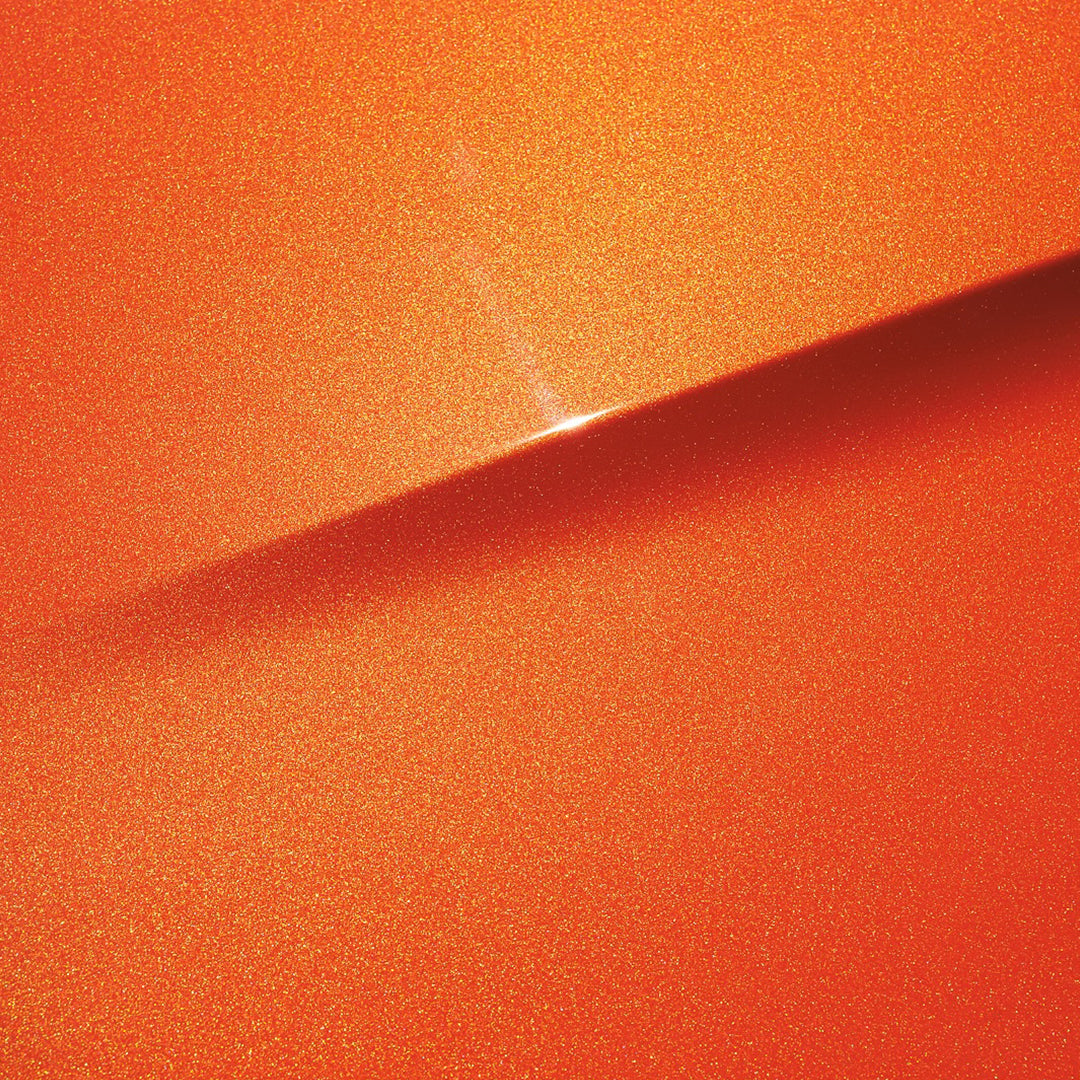 Gloss Metallic Flame Orange Vinyl Wrap