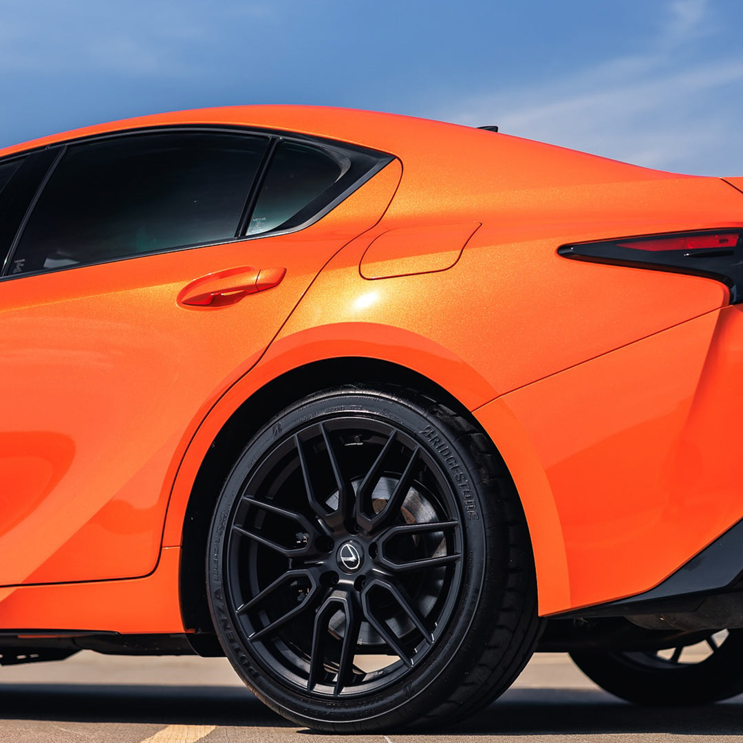 Gloss Metallic Flame Orange Vinyl Wrap