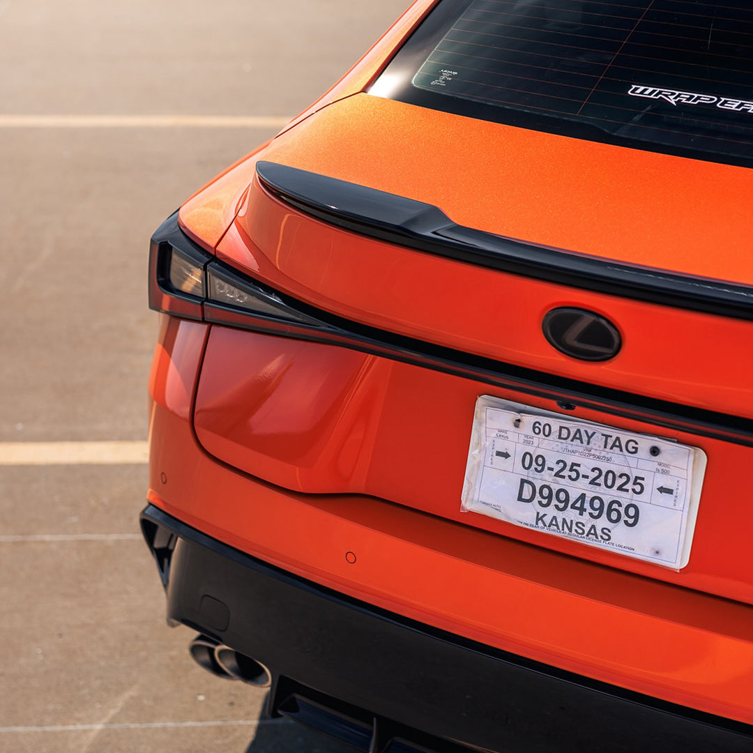 Gloss Metallic Flame Orange Vinyl Wrap