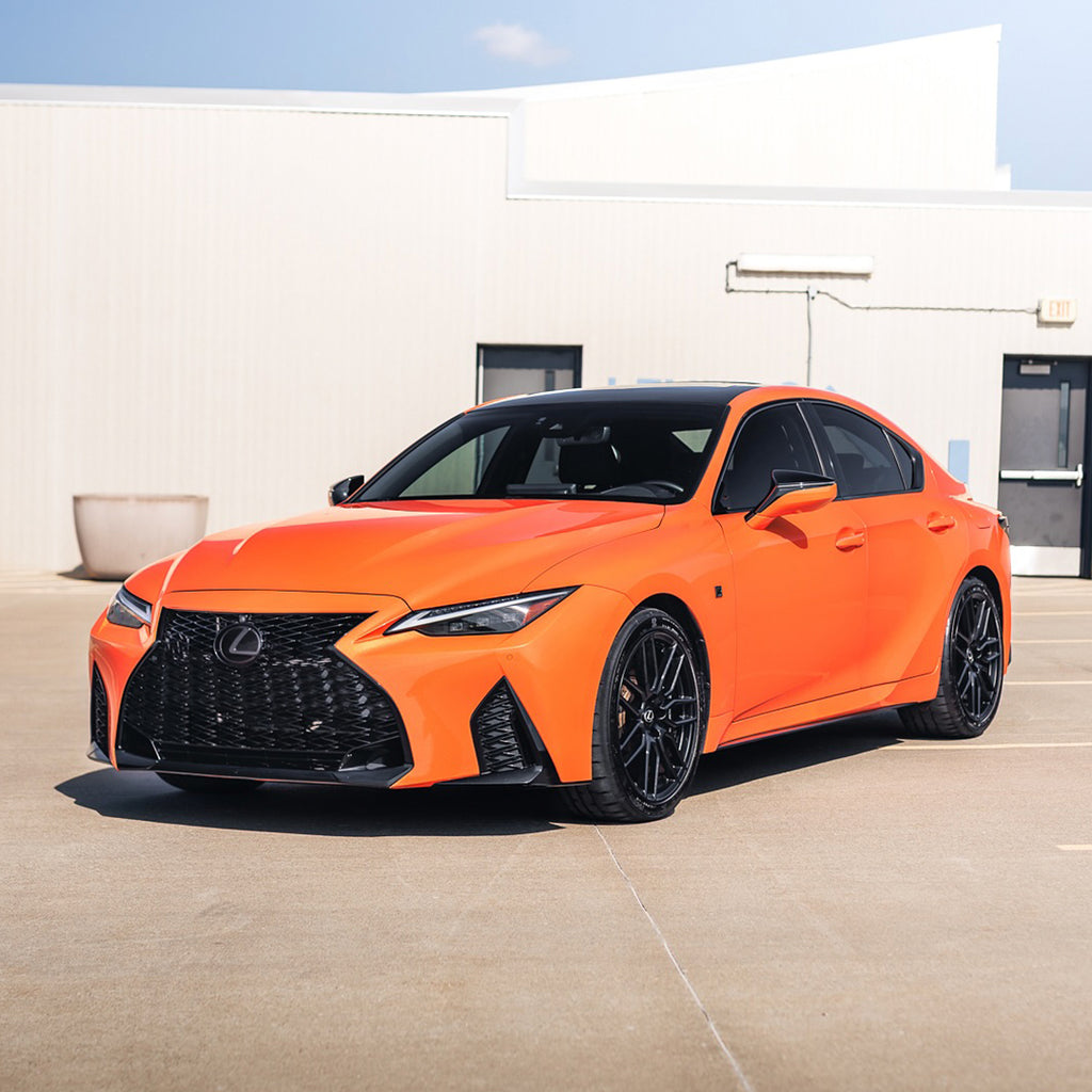 Gloss Metallic Flame Orange Vinyl Wrap
