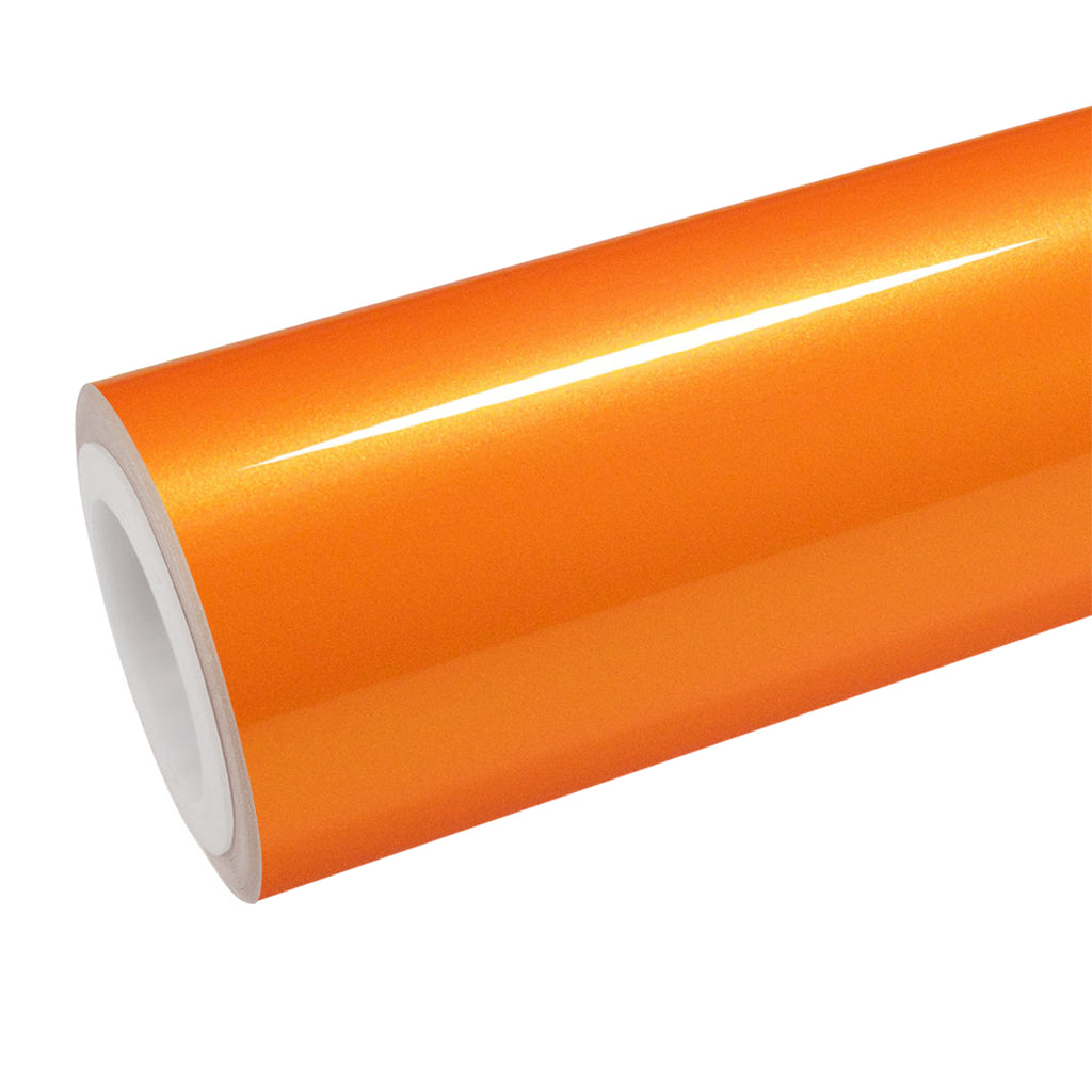 Gloss Metallic Flame Orange Vinyl Wrap - product view 1
