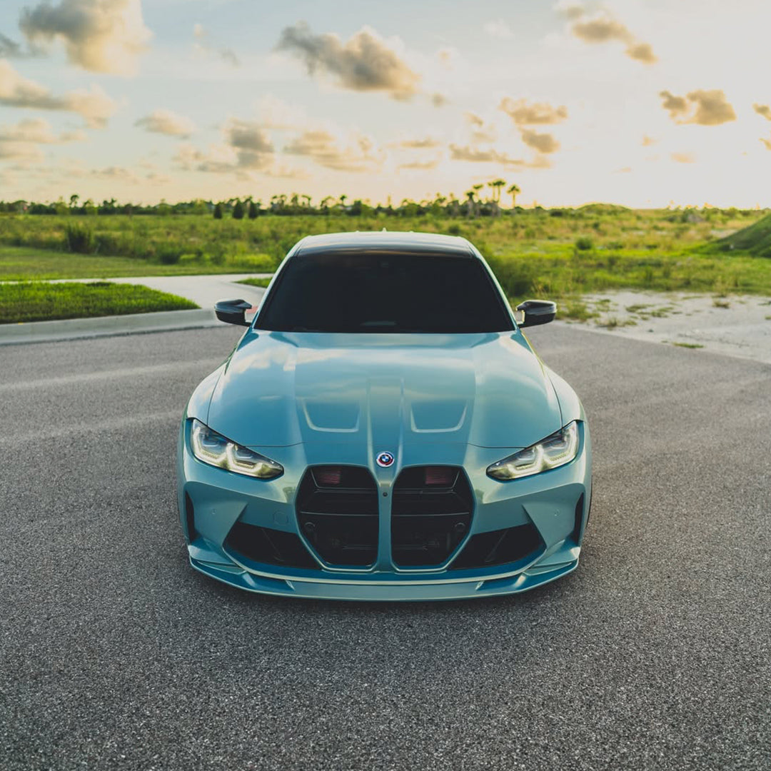 Gloss Metallic Frozen Blue Vinyl Wrap - product view 2