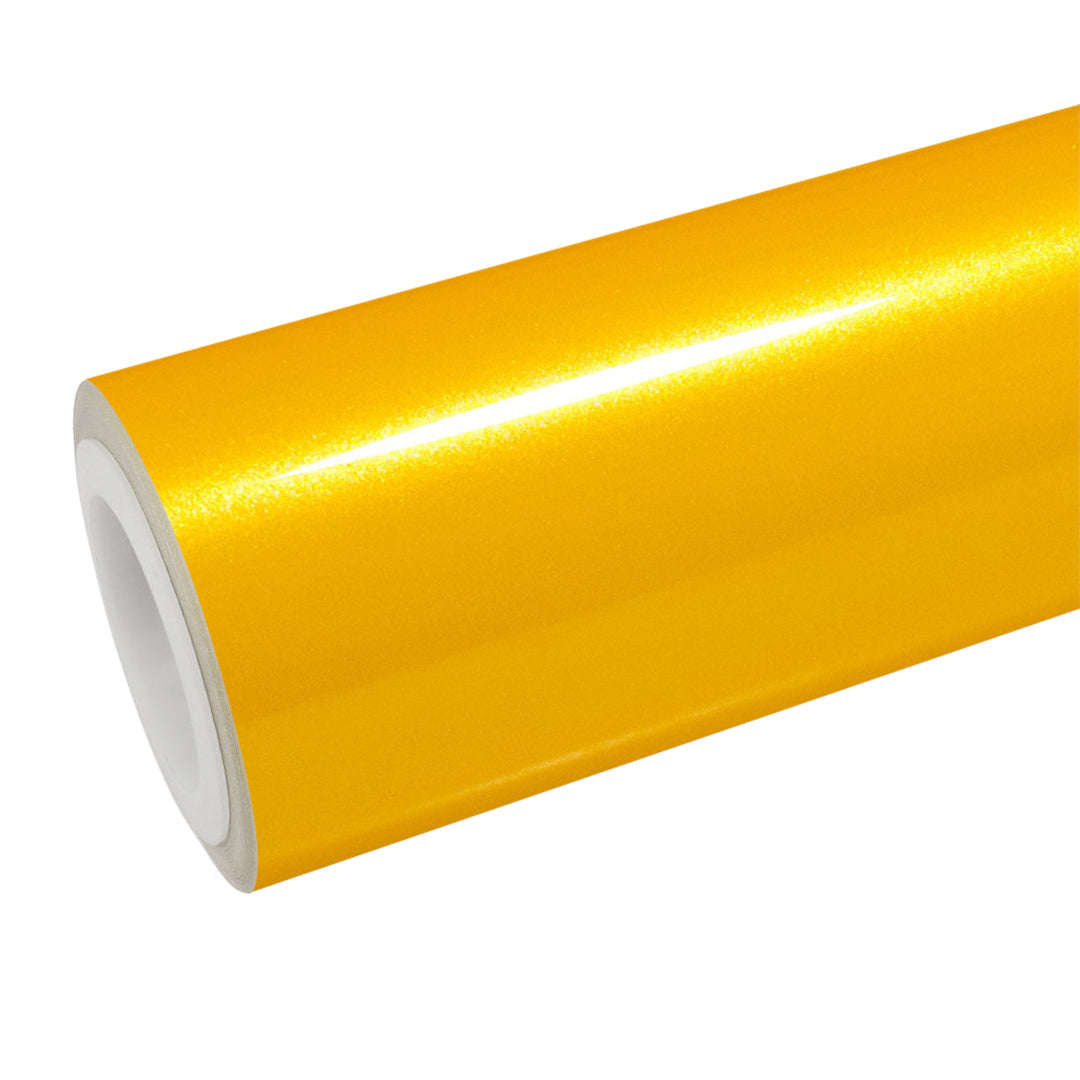 Gloss Metallic Golden Yellow Vinyl Wrap