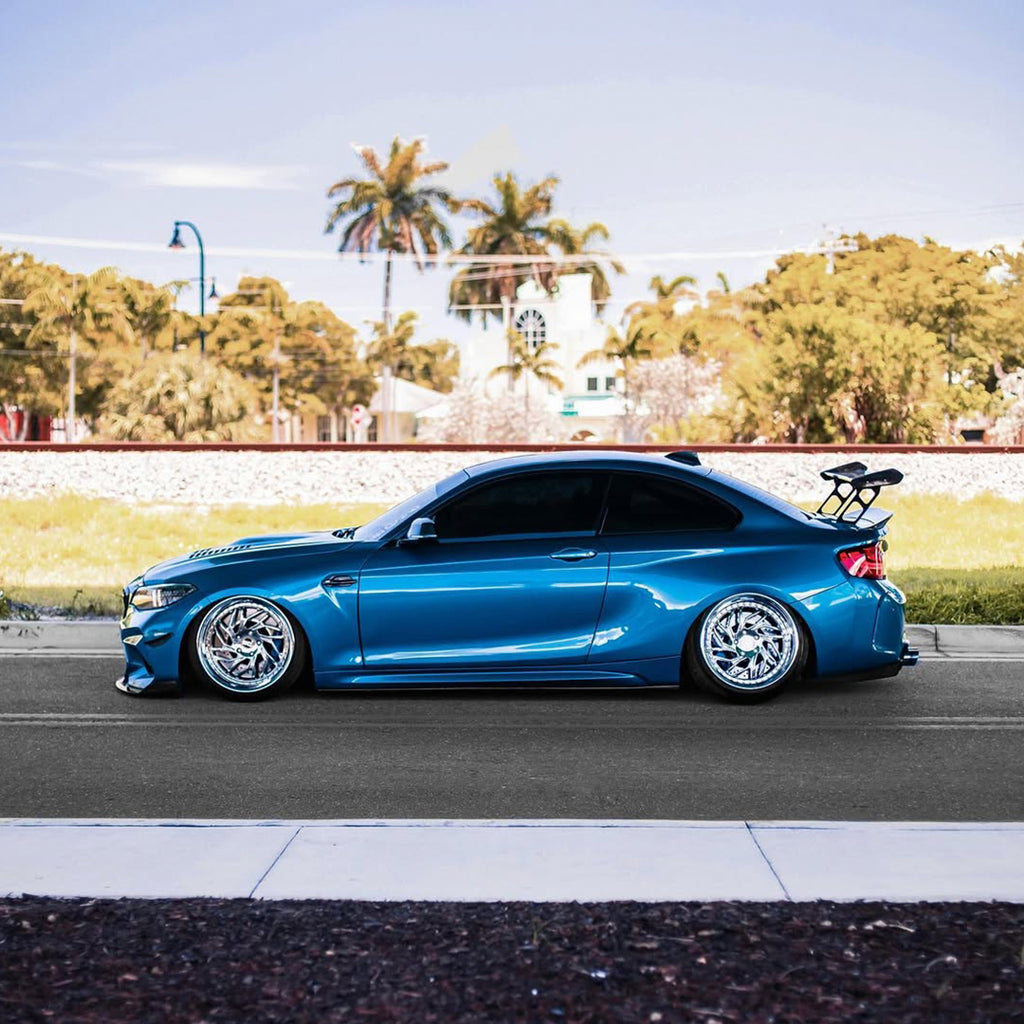 Gloss Metallic Hybro Blue Vinyl Wrap