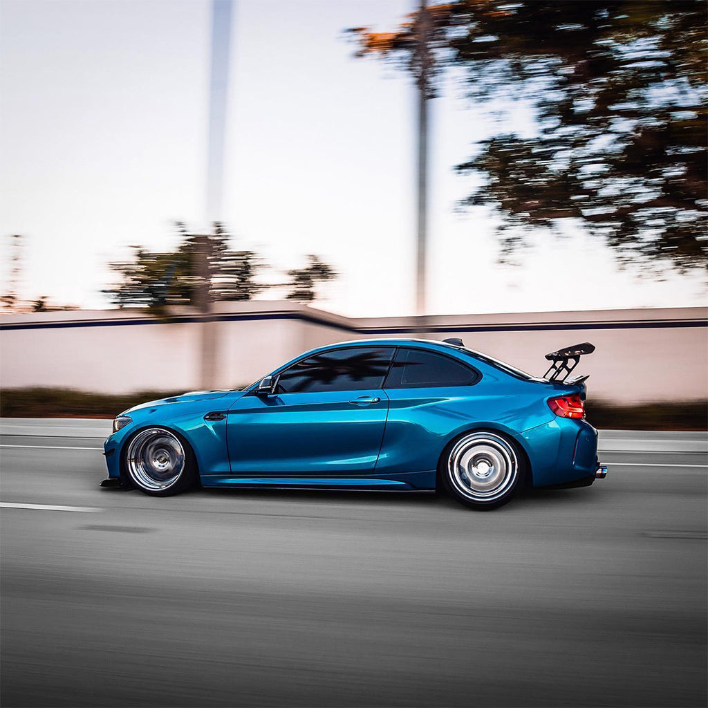Gloss Metallic Hybro Blue Vinyl Wrap