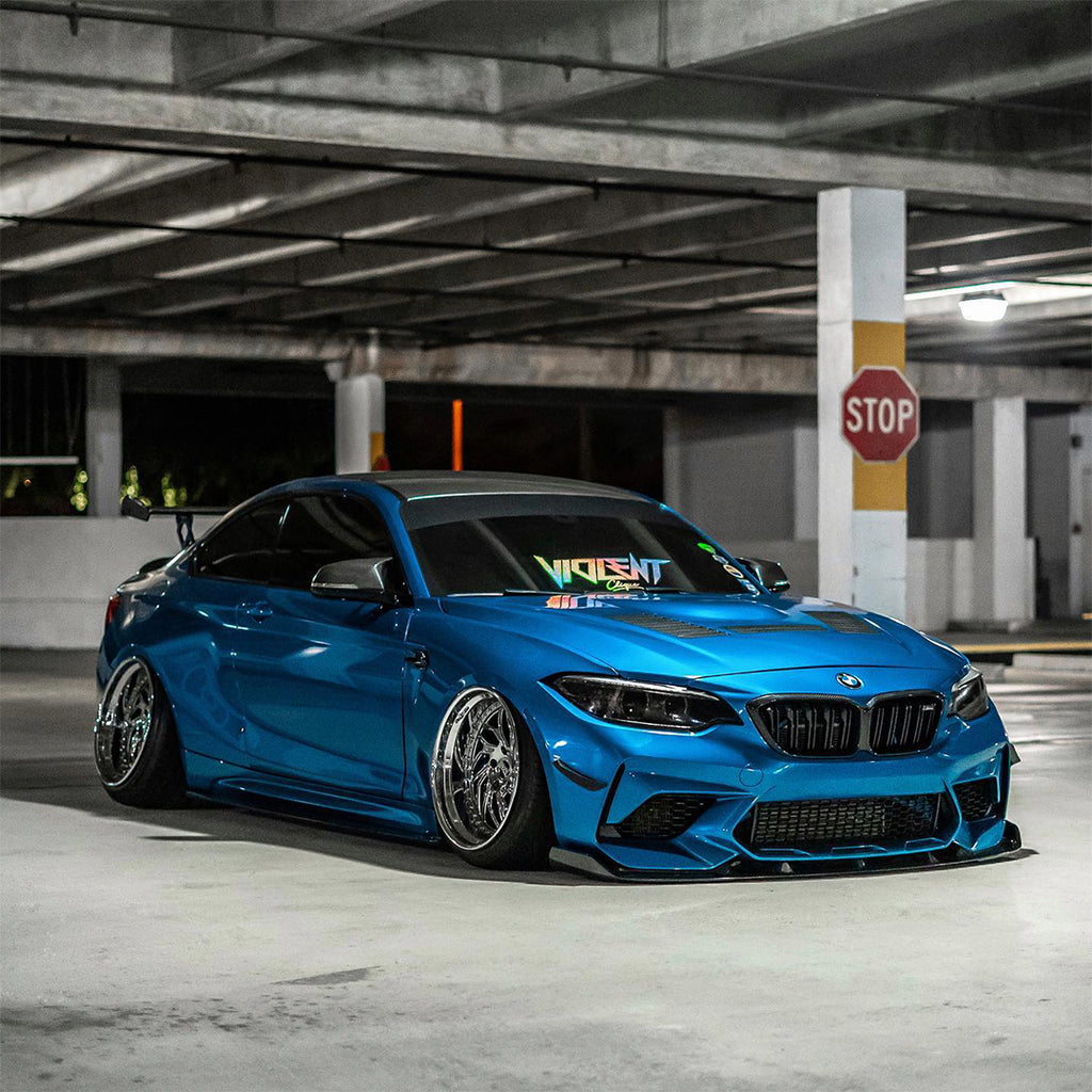 Gloss Metallic Hybro Blue Vinyl Wrap