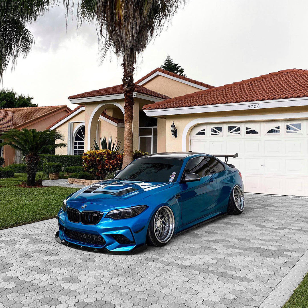 Gloss Metallic Hybro Blue Vinyl Wrap