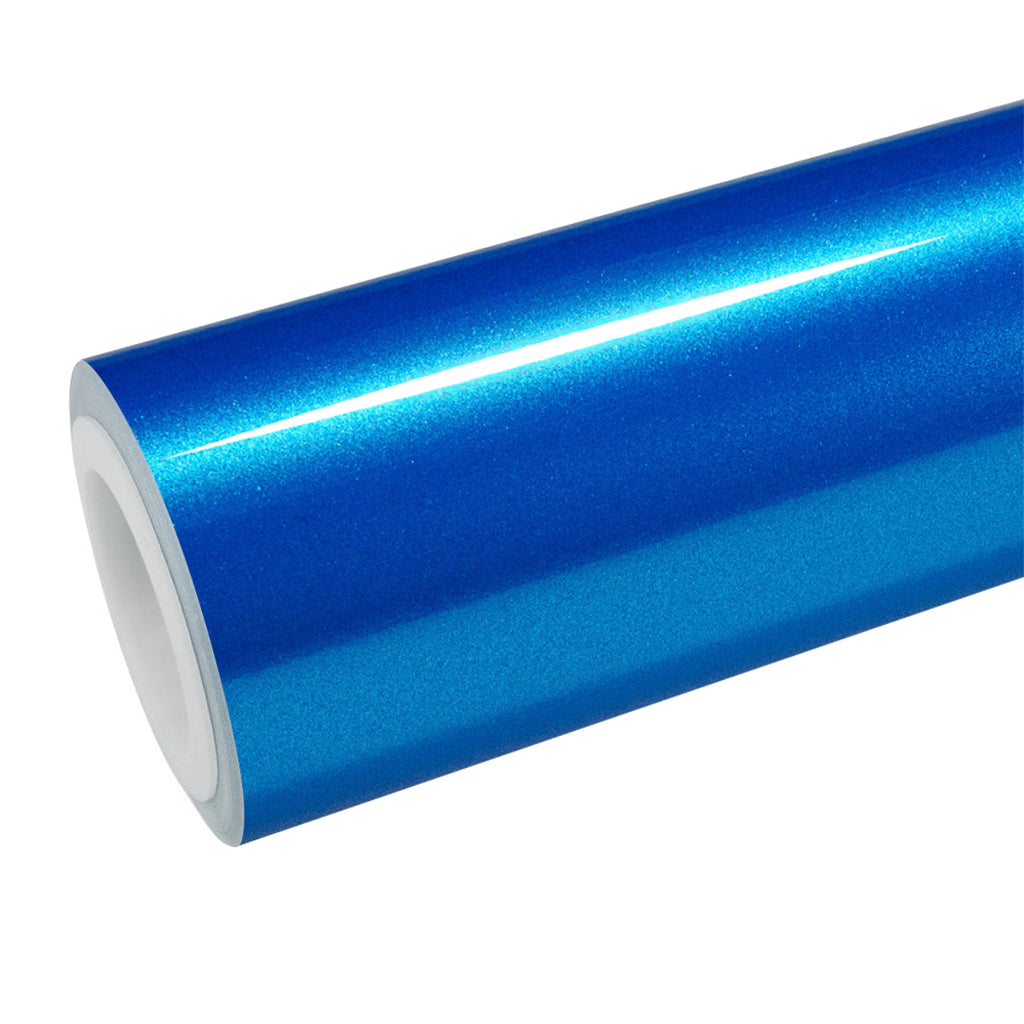 Gloss Metallic Hybro Blue Vinyl Wrap - product view 1