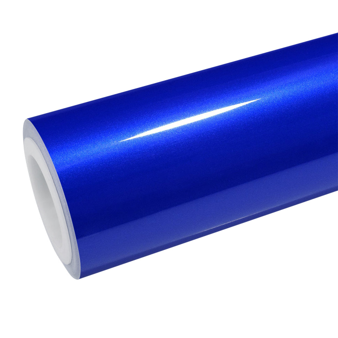 Gloss Metallic Intense Blue Vinyl Wrap