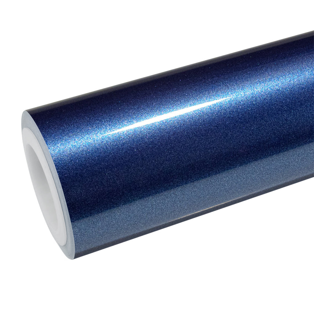 Gloss Metallic Midnight Blue Vinyl Wrap