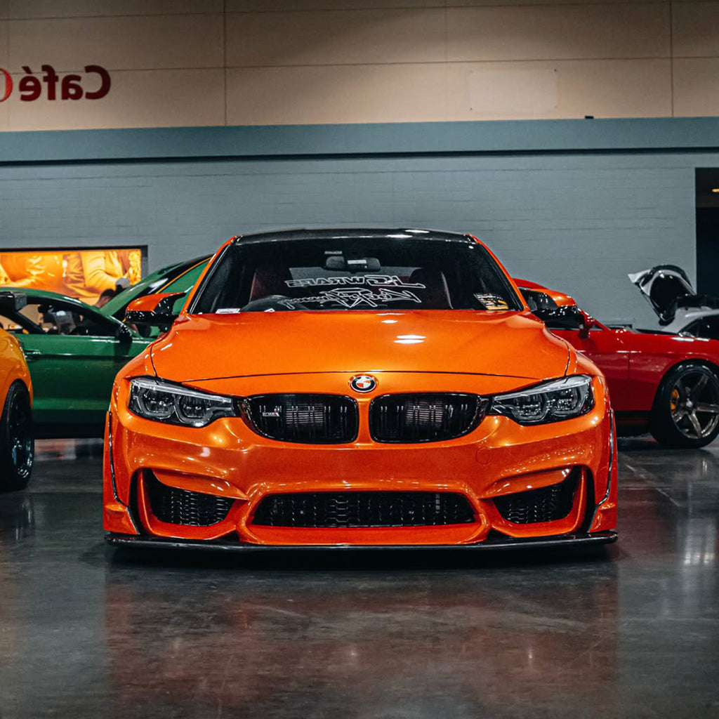 Gloss Metallic Molten Orange Vinyl Wrap