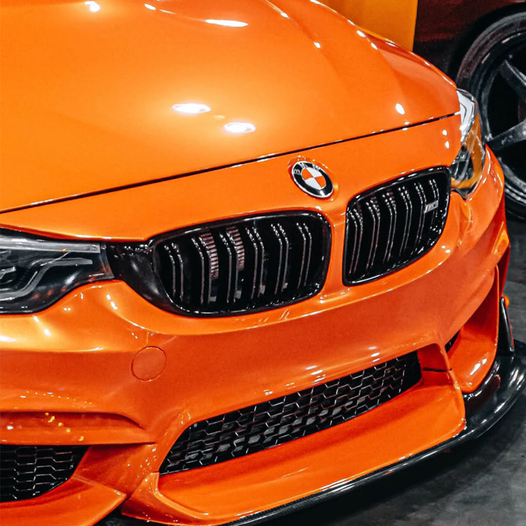 Gloss Metallic Molten Orange Vinyl Wrap