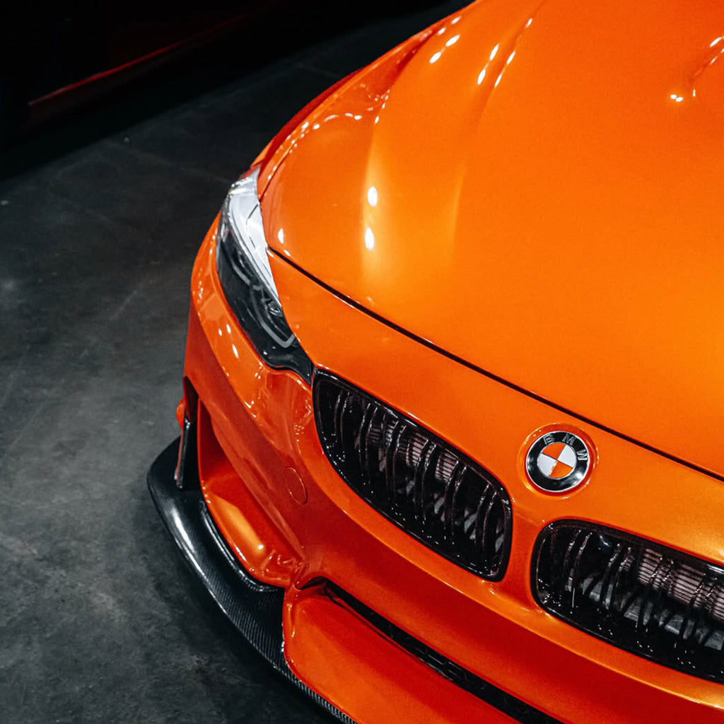 Gloss Metallic Molten Orange Vinyl Wrap