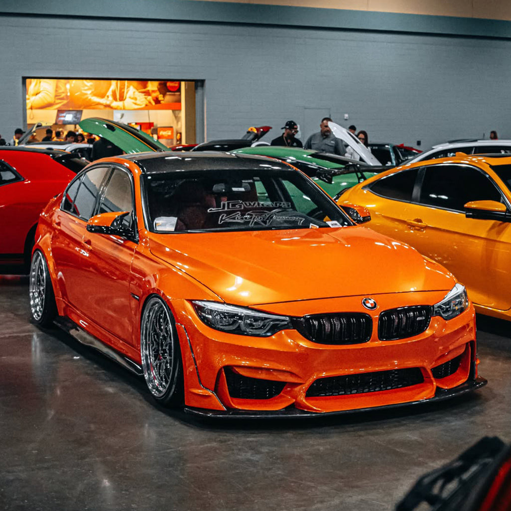 Gloss Metallic Molten Orange Vinyl Wrap