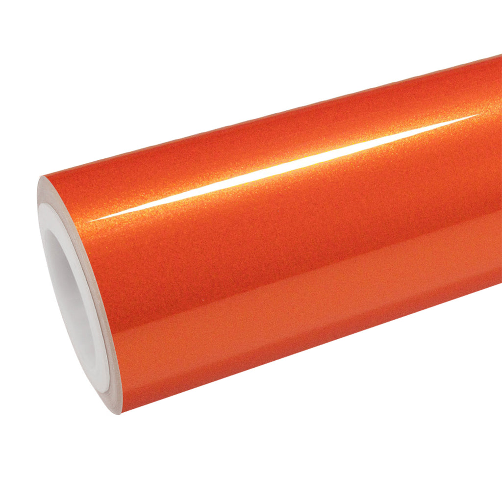 Gloss Metallic Molten Orange Vinyl Wrap - product view 1