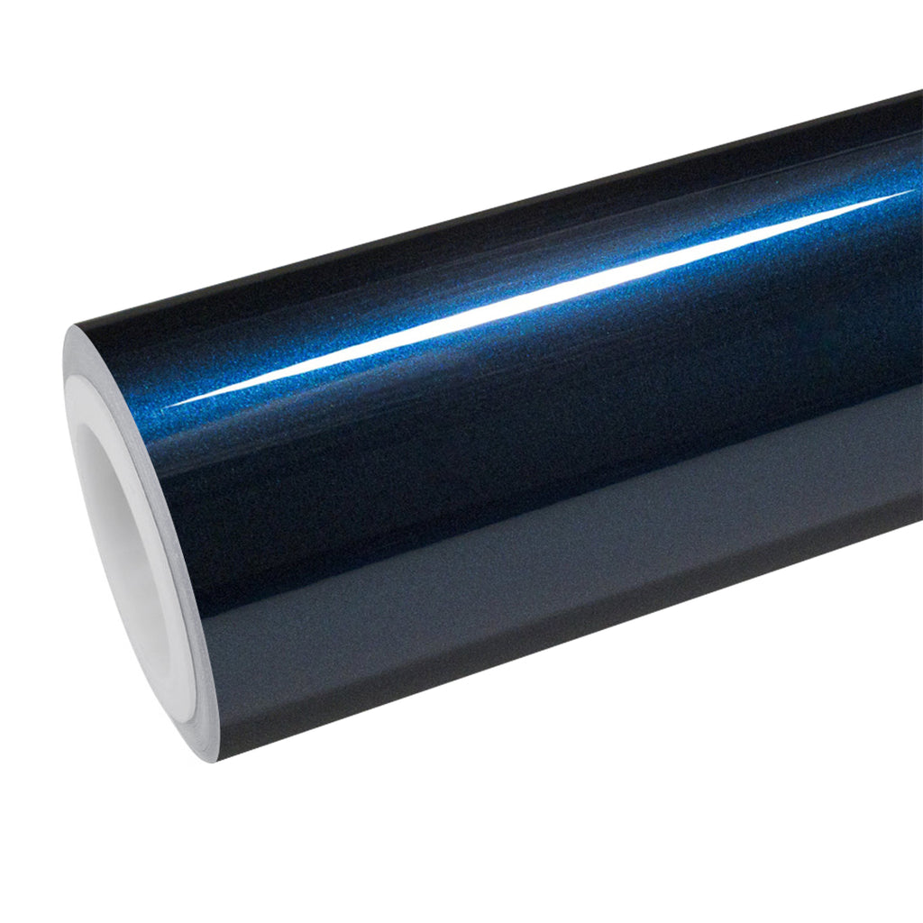 Gloss Metallic Navy Blue Vinyl Wrap - product view 1