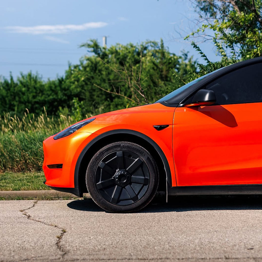 Gloss Metallic Orange Vinyl Wrap