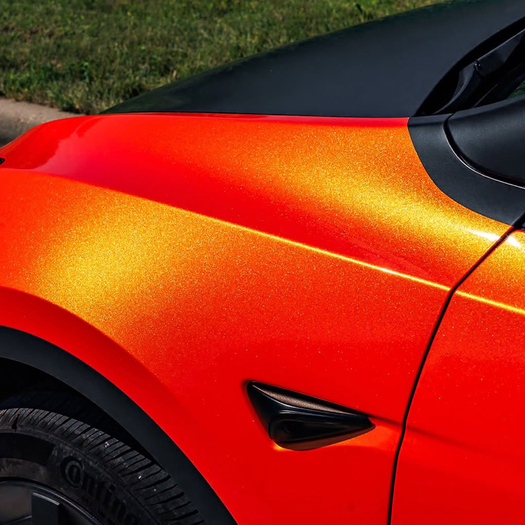 Gloss Metallic Orange Vinyl Wrap