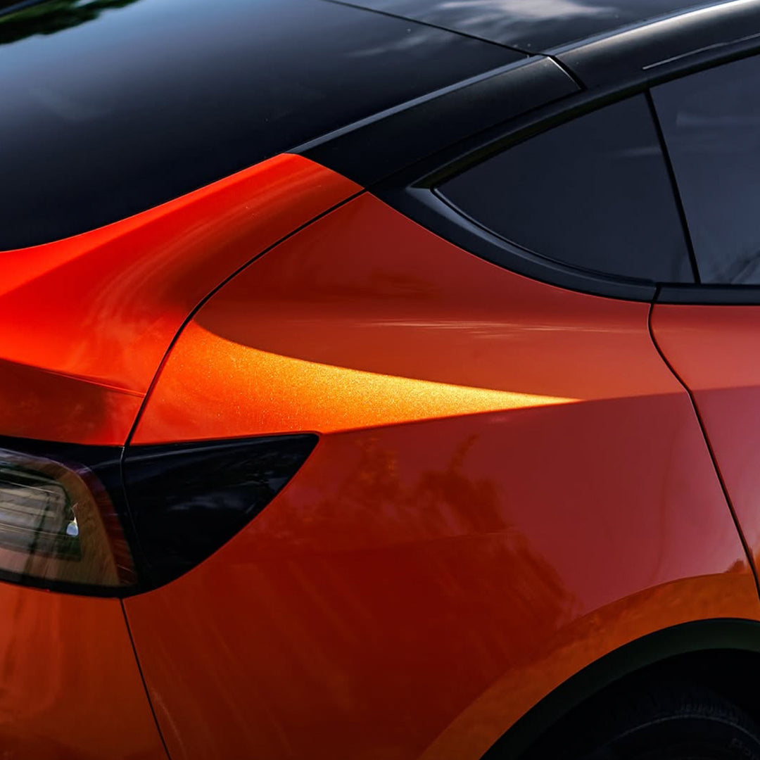 Gloss Metallic Orange Vinyl Wrap