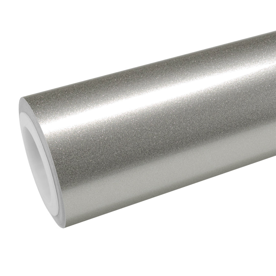 Gloss Metallic Platinum Silver Vinyl Wrap - product view 1