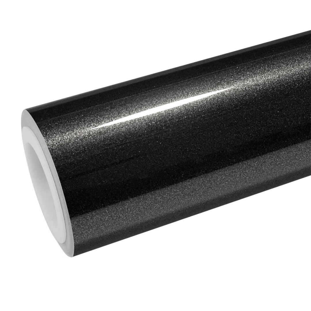 Gloss Metallic Shimmer Black Vinyl Wrap - product view 1
