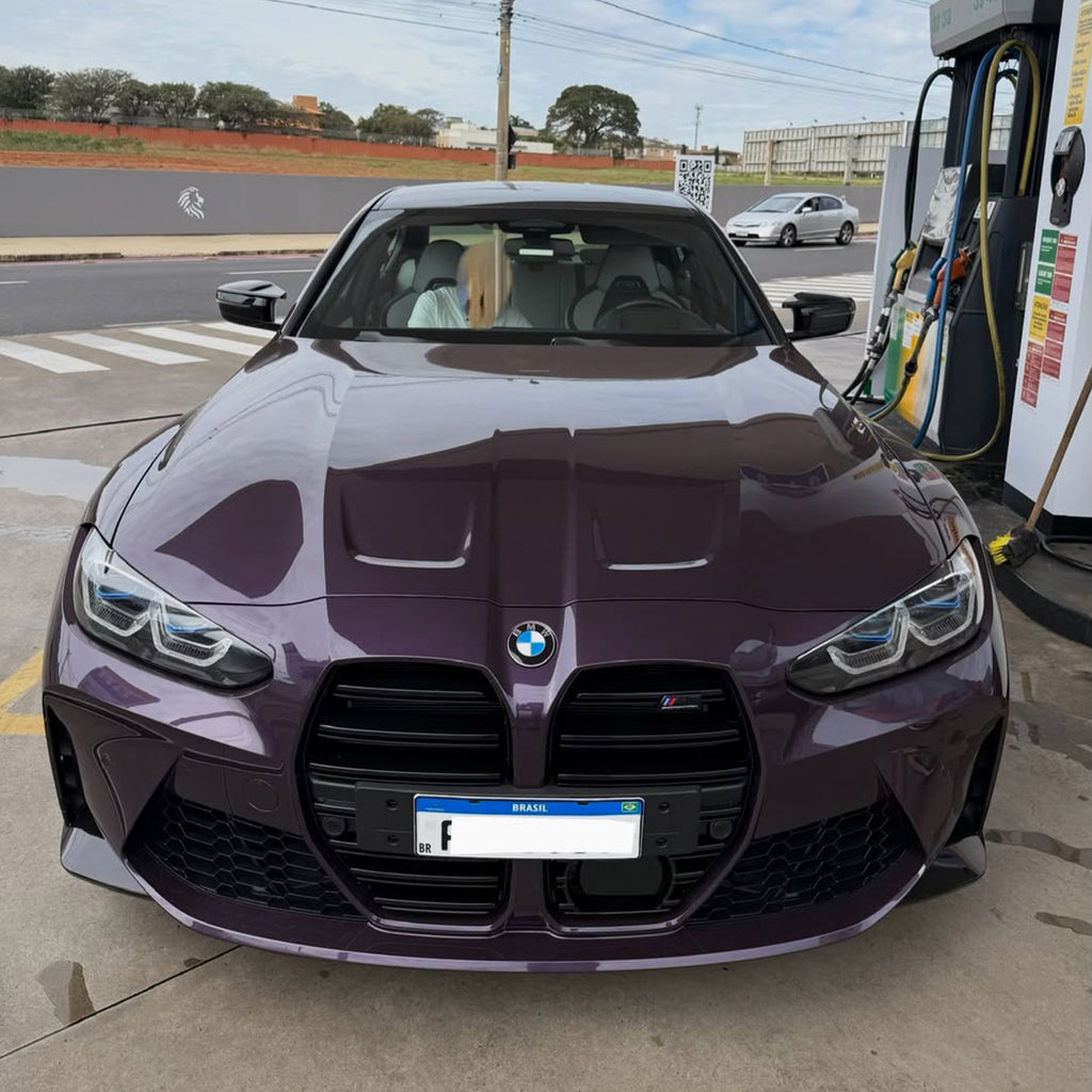 Gloss Metallic Ube Purple Vinyl Wrap