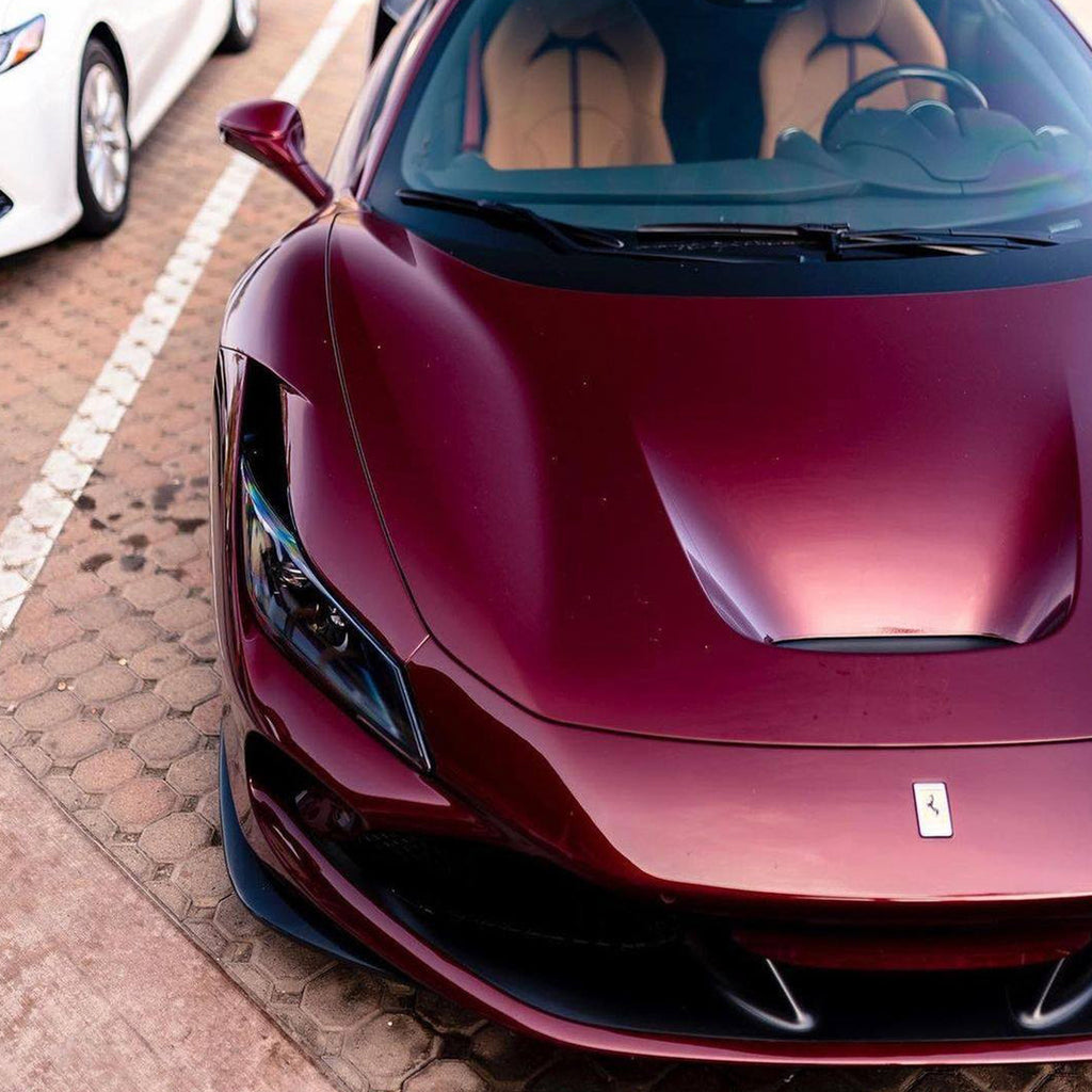 Gloss Metallic Wine Red Vinyl Wrap