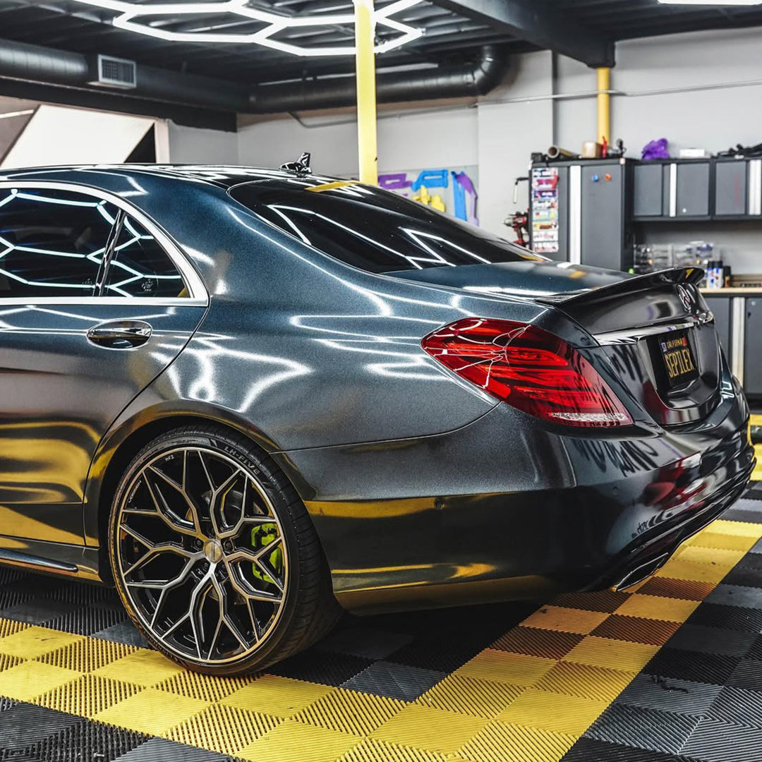 Gloss Pearl Sparkle Black Vinyl Wrap