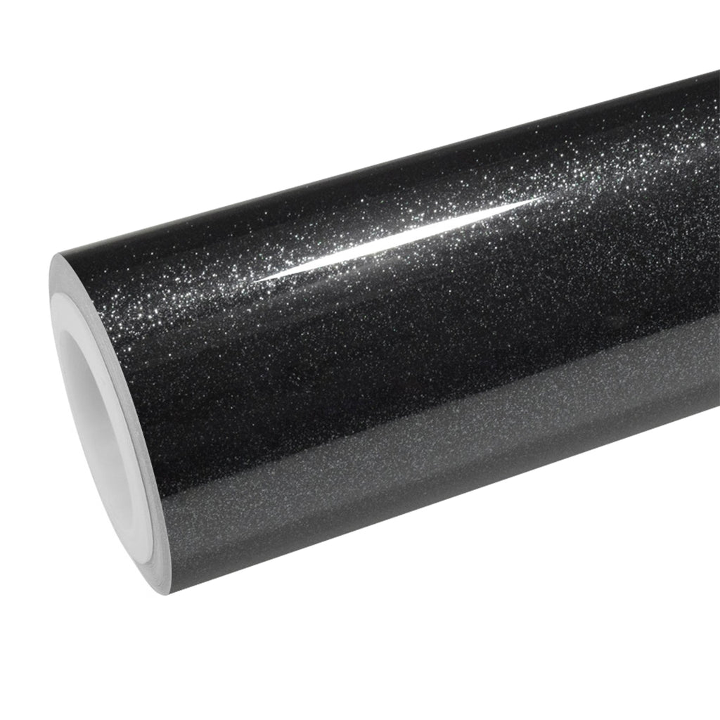Gloss Pearl Sparkle Black Vinyl Wrap - product view 1