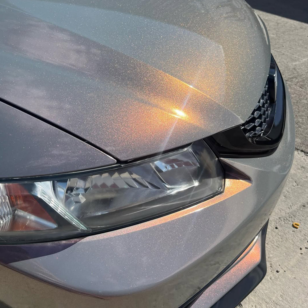 Gloss Phantom Gray Red Color Shift Vinyl Wrap