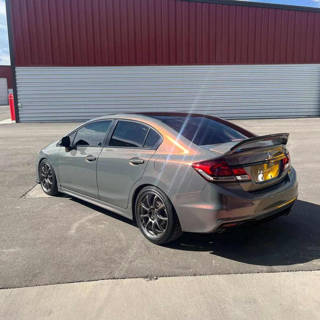 Gloss Phantom Gray Red Color Shift Vinyl Wrap