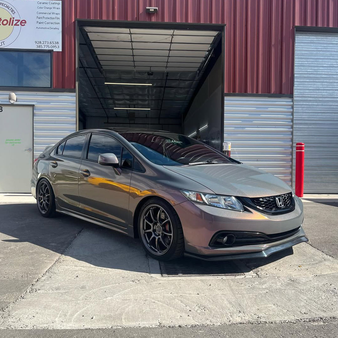 Gloss Phantom Gray Red Color Shift Vinyl Wrap