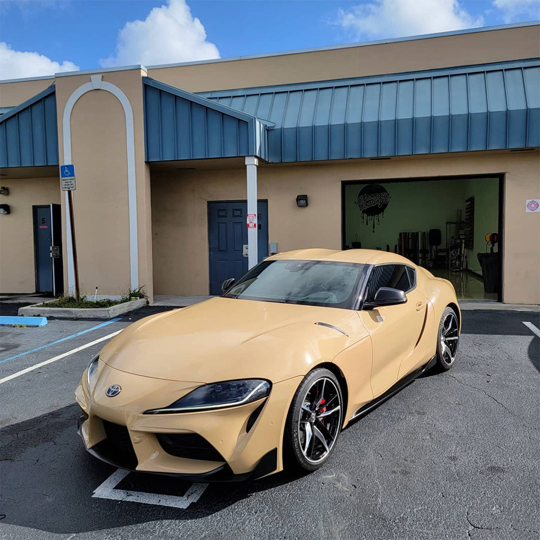 Gloss Sand Yellow Vinyl Wrap